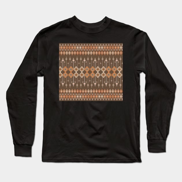 beautiful fabric pattern Long Sleeve T-Shirt by noke pattern